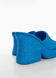 Sandalias Soleil Azul Talla 38 Mujer Mango