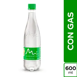 Agua Manantial Con Gas 600 ml
