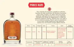 Parce Rum Ron Reserva Especial Añejo 8 Años