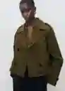 Chaqueta Habana Khaki Talla XS Mujer Mango