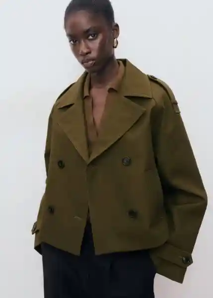 Chaqueta Habana Khaki Talla XS Mujer Mango