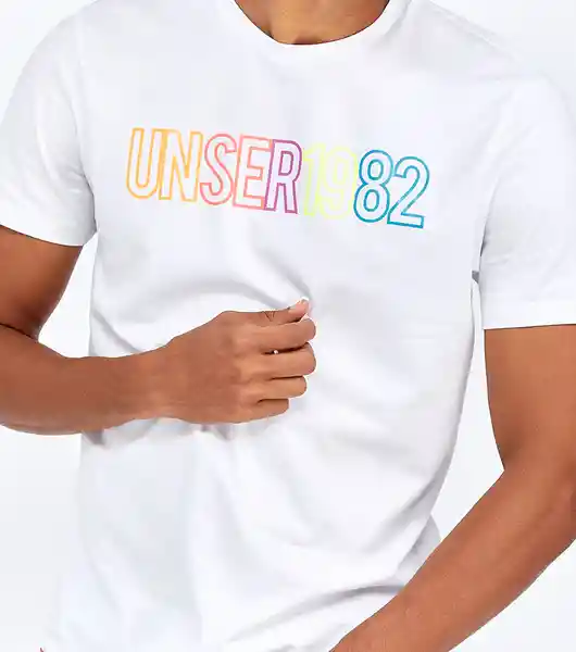 Unser Camiseta Blanco Talla XL 824363