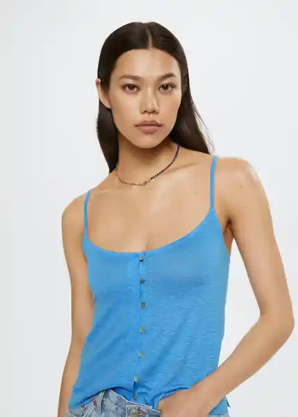 Top Toni Azul Talla S Mujer Mango