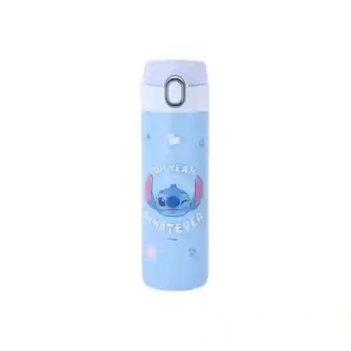 Botella Aislante Serie Disney Stitch Azul 420 mL Miniso