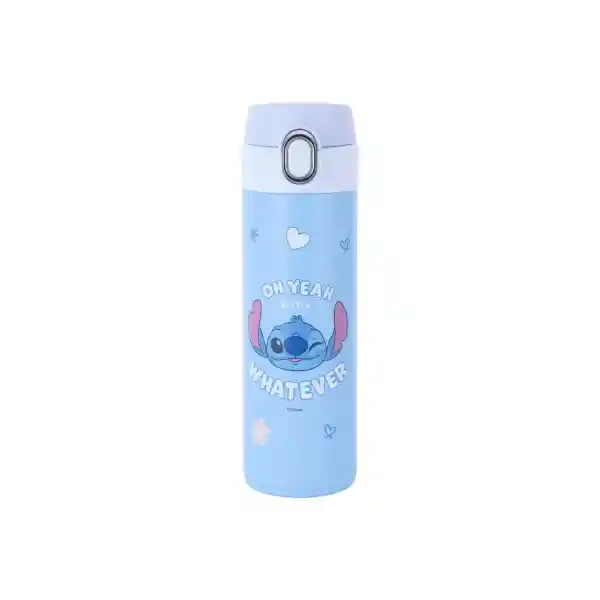 Botella Aislante Serie Disney Stitch Azul 420 mL Miniso