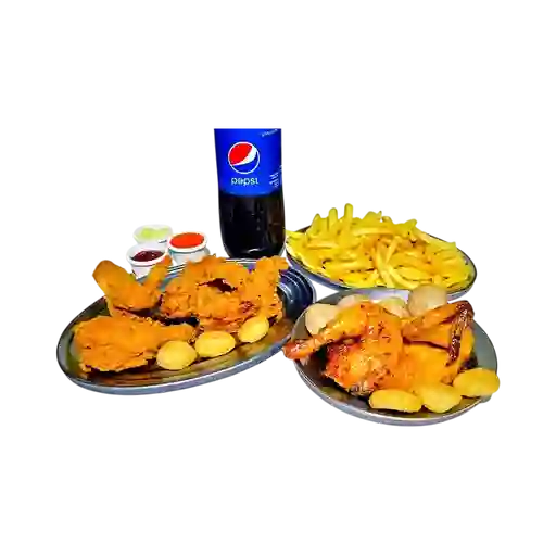 Combo Medio Asado y Broaster