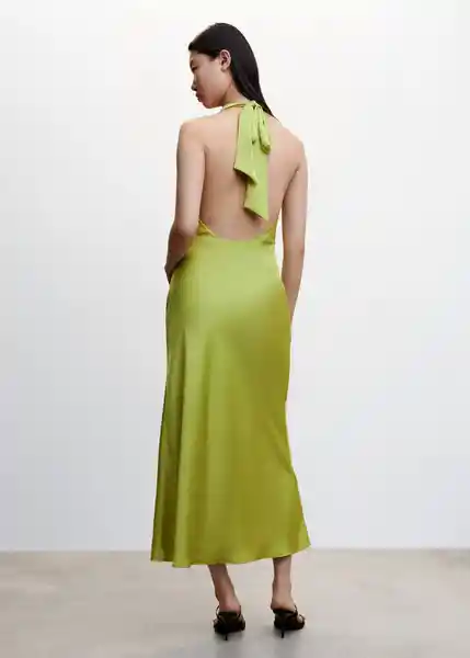 Vestido Alba Lima Talla 25 Mujer Mango