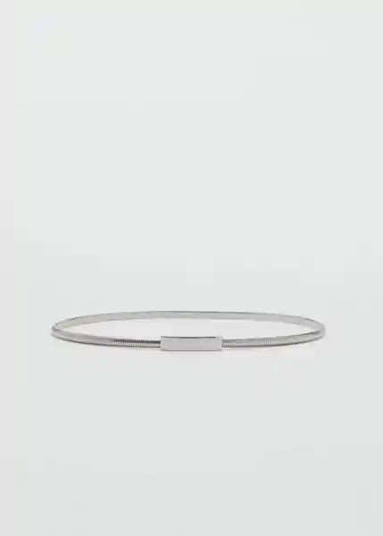 Cinturón Omega Plata Talla S Mujer Mango