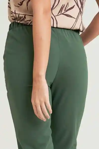 Pantalón Ibiza Vena Color Verde Militar Talla 6 Ragged