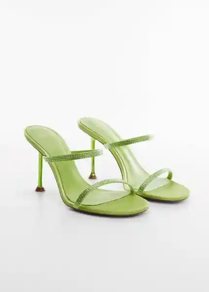 Sandalias Cake Verde Pastel Talla 39 Mujer Mango