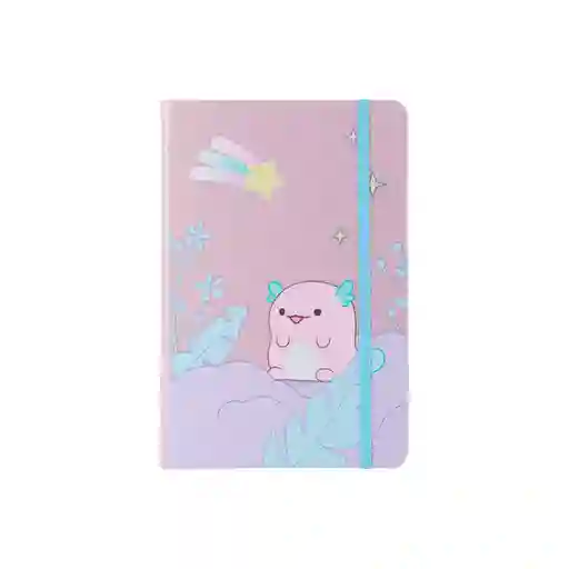 Libreta de Tapa Dura 80 Hojas Serie Axolotl Story Miniso