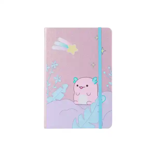 Libreta de Tapa Dura 80 Hojas Serie Axolotl Story Miniso