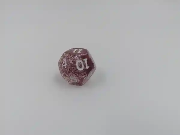 Nueva Librería Francesa Dados Escarchado 12 Caras Lila