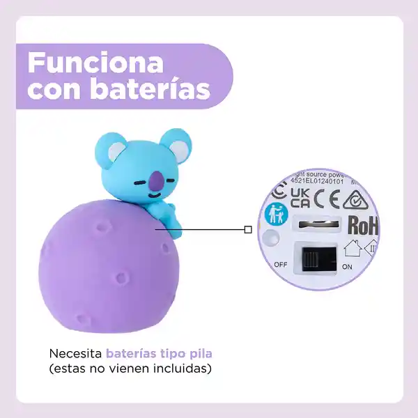 Lámpara de Noche Led Moon Rj Koya Miniso