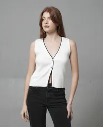 Camiseta Mujer Crudo Talla S 209G015_CRU110604 Rifle