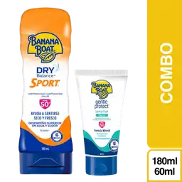 Combo protector Solar Mineral Facial + Sport Loción Banana Boat