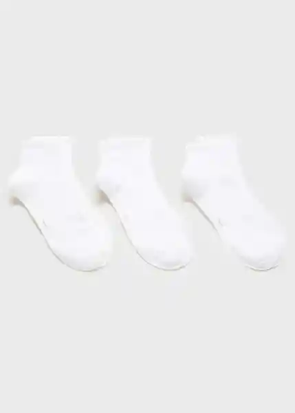 Pack Calcetines Tobi Blanco Talla 45 Hombre Mango