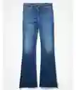 Jean Low Rise Baggy Flare Azul Talla 14 Regular American Eagle