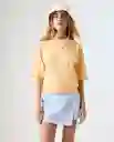 Camiseta Mujer Amarillo Talla XS 602G005_AMA120822 Americanino