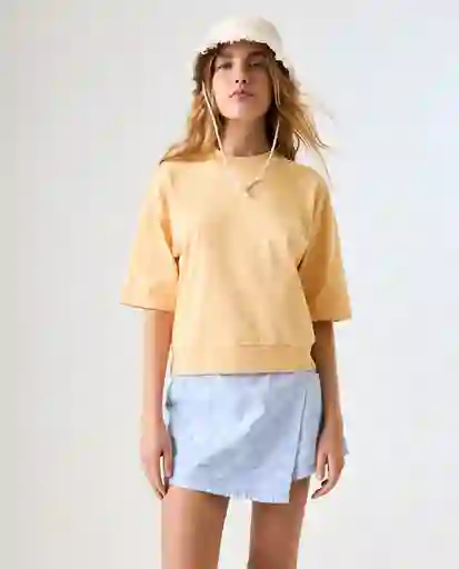 Camiseta Mujer Amarillo Talla XS 602G005_AMA120822 Americanino