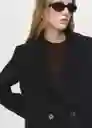 Abrigo Dali Negro Talla S Mujer Mango