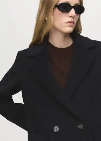 Abrigo Dali Negro Talla S Mujer Mango