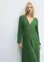 Vestido Mar Verde Talla 24 Mujer Mango
