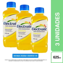 3 x Electrolit Suero Rehidratante Sabor a Maracuyá