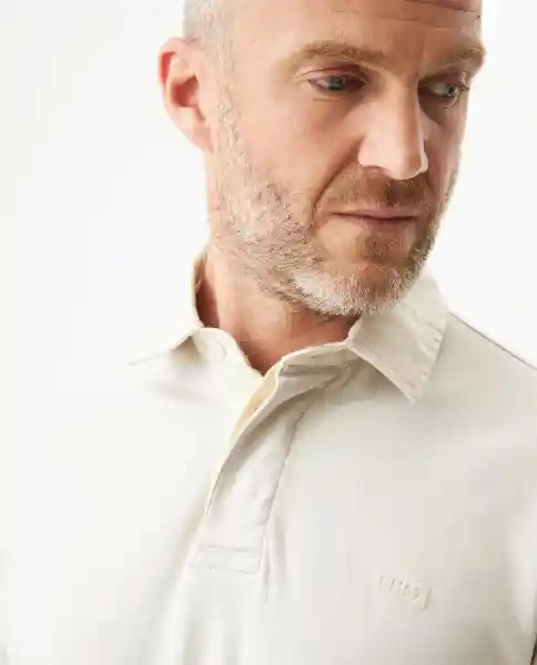 Camiseta Polo Contrast Collar Beige Avena Medio T.XS Chevignon