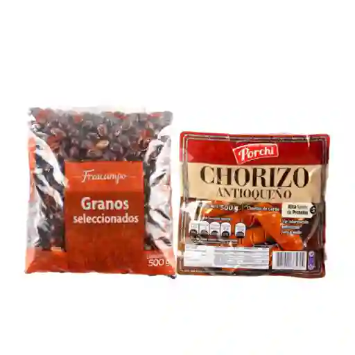 Combo Chorizo Antioqueño + Frijol Cargamanto Rosado
