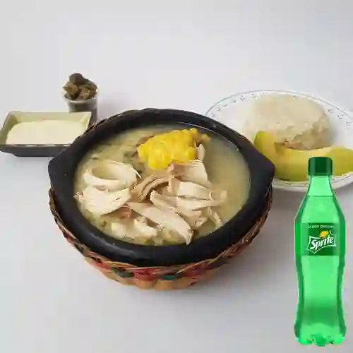 Combo Ajiaco Típico Santafereño Grande + Sprite 400ml