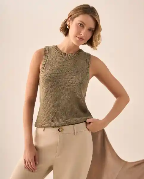 Camiseta Verde Alga Medio Talla L 109G200 Esprit