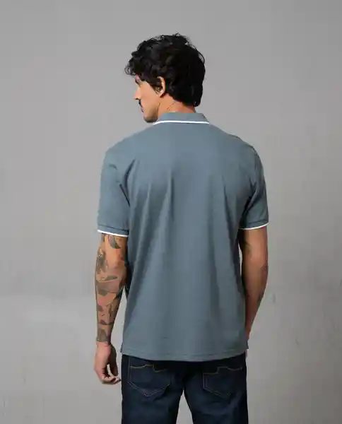 Camiseta Polo Iconica Azul Espejismo Oscuro T XXL 34909 Rifle