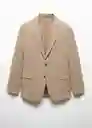 Blazer Americana Verner Camel Talla 48 Hombre Mango