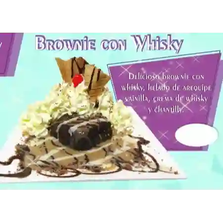 Brownie con Whisky