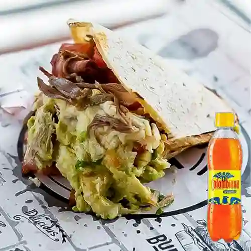 Combo Arepa Pollo y Carne + Colombiana 400 ml