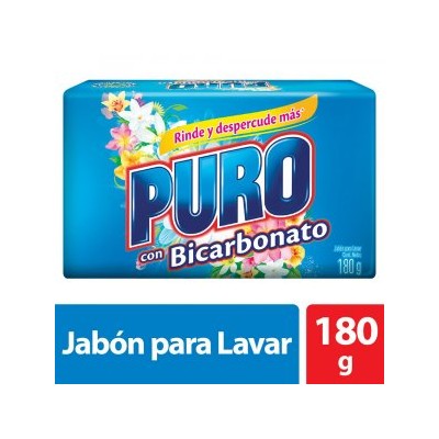 Puro Jabón en Barra con Bicarbonato 180 g