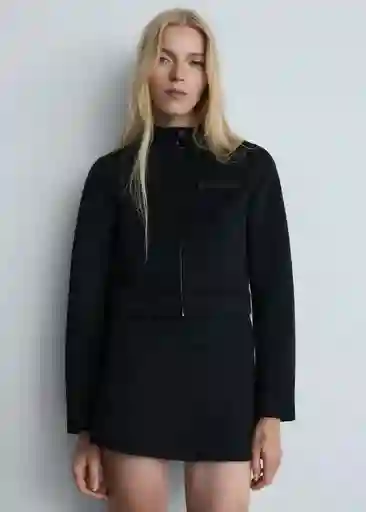 Chaqueta Neron Negro Talla M Mujer Mango