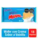 Muuu Galletas Wafer con Crema Sabor Vainilla