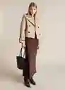 Chaqueta Habana Camel Talla L Mujer Mango