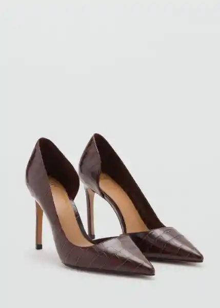 Zapatos Audreych Chocolate Talla 39 Mujer Mango