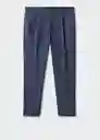 Pantalón Cid Navy Talla 40 Hombre Mango