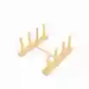 Organizador Rack Para Platos en Bambú Ambiente Gourmet