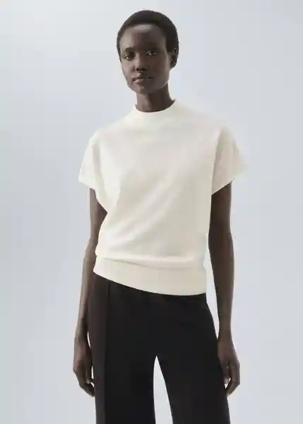 Saco Jersey LbCrudo Talla L Mujer Mango