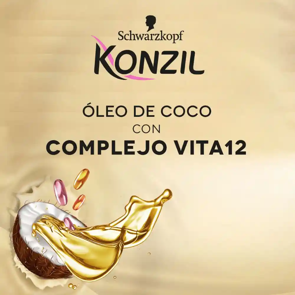 Konzil Shampoo Seda Líquida Suavidad y Brillo 