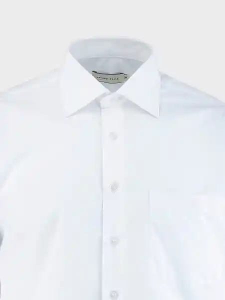 Camisa Formal Unicolor Regular Fit Blanco 38 81897 Arturo Calle