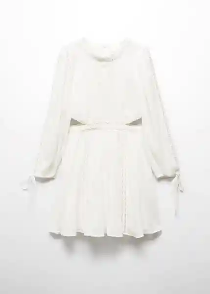 Vestido Simona Offwhite Talla M Mujer Mango