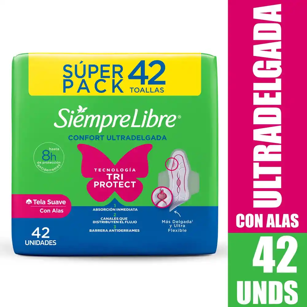 Toalla Higiénica Stayfree Confort Ultradelgada 42 und