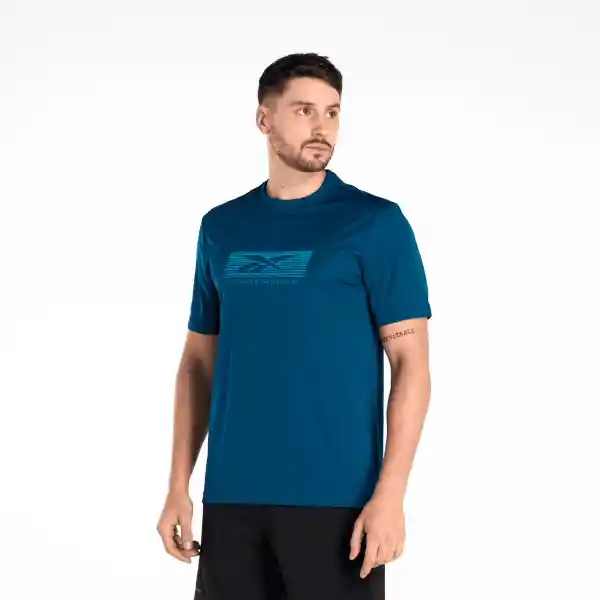 Reebok Camiseta no Matter The Dist Gfx Hombre Azul L 100206056