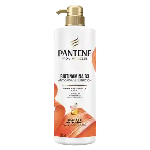 Pantene Shampoo Anticaída Biotinamina + B3 510 mL